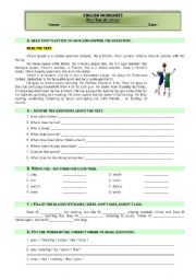 English Worksheet: Freetime Activities