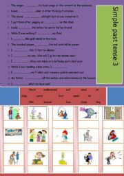 English Worksheet: simple past tense set 3