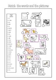 English Worksheet: The Fram: Match the words and the pictures