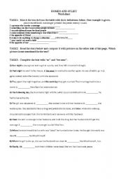 English Worksheet: Romeo and Juliet 