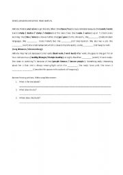 English worksheet: Frecuency Abverbs 