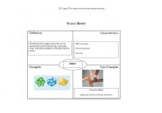 English worksheet: Matter Frayer Model Vocab Worksheet