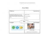 English Worksheet: Matter Frayer Model Vocab Worksheet