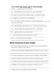 English Worksheet: Past Simple