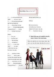 English Worksheet: Brand New Day song