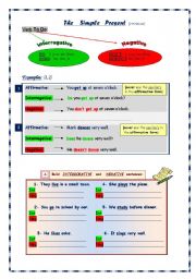 English Worksheet: S. Present: informative and practice wsheet