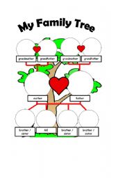 English Worksheet: Family tree