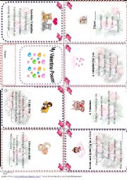 My Valentine Poems - minibook (editable)