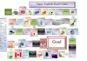 English Worksheet: Super English Board Game