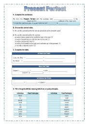 English Worksheet: Present Perfect