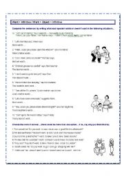 English Worksheet: Want to / Want + object + infinitive