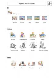English Worksheet: sports and hobbies (part2)