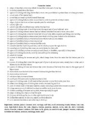 English Worksheet: Clothes from the top to the bottom