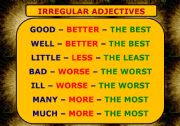 IRREGULAR ADJECTIVES