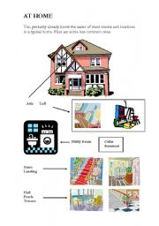 English Worksheet: At Home