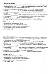 English worksheet: vocabulary of Fire of London 1666, to use with Enterprise Plus