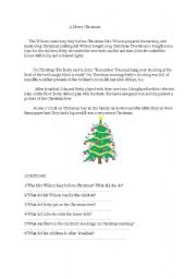 English worksheet: A Merry Christmas