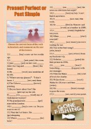 English Worksheet: Present Perfect or Past Simple (Exercises sheet)
