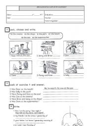 English Worksheet: Past