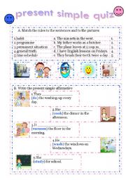 English Worksheet: Present simple