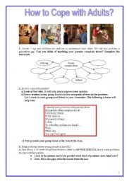 English Worksheet:  Generation Gap Lesson 1 part a