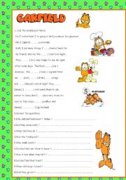 SIMPLE PAST TENSE WITH GARFIELD