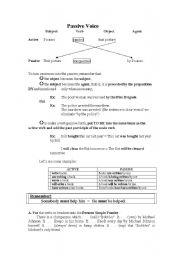 Passive Voice - ESL worksheet by marelene2000