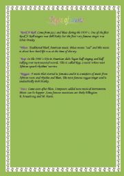 English worksheet: Types of music