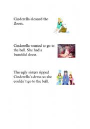 English Worksheet: Cindrella sequencing