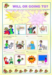 English Worksheet: Future Going to