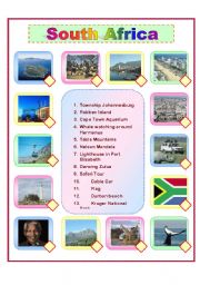 English Worksheet: South Africa