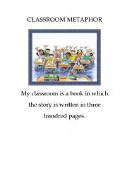 English Worksheet: Classroom Metaphor