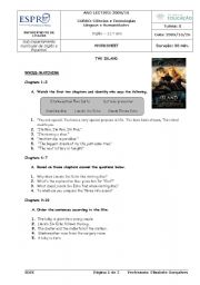 English Worksheet: The island