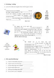 English Worksheet: Dream Jobs