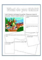 English Worksheet: What do you think?