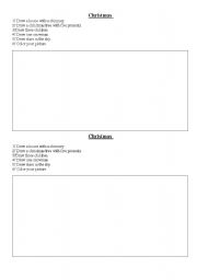 English Worksheet: christmas vocabulary