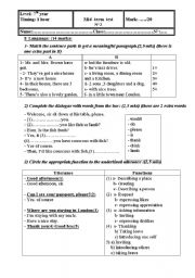 mid-term test 2 for 7th