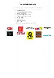 English worksheet: the power of advertising2