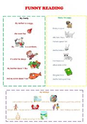 English Worksheet: FUNNY READING