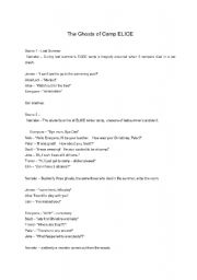 English Worksheet: The camp