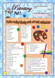 English Worksheet: Painting