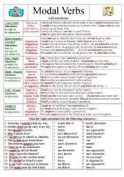 English Worksheet: Modal Verbs with substitutes