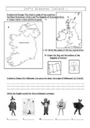 English worksheet: Ireland and Halloween