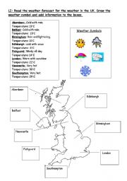 English Worksheet: weather