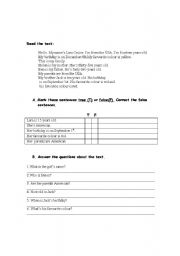 English worksheet: test your english