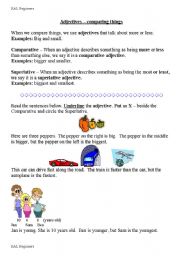 English Worksheet: Adjectives - comparatives, superlatives