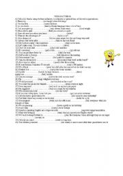 English Worksheet: verb patterns