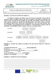 English Worksheet: Family Members