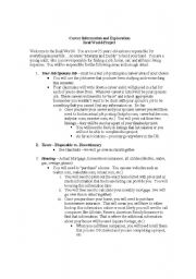 English worksheet: The Real World Project