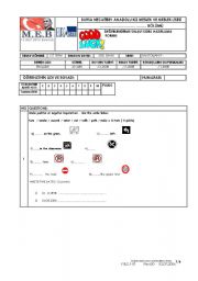 English Worksheet: exam